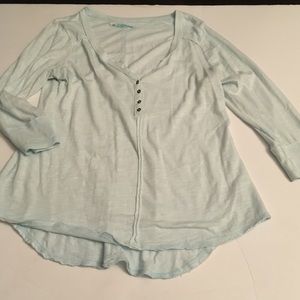 Maurices light blue Henley size Large